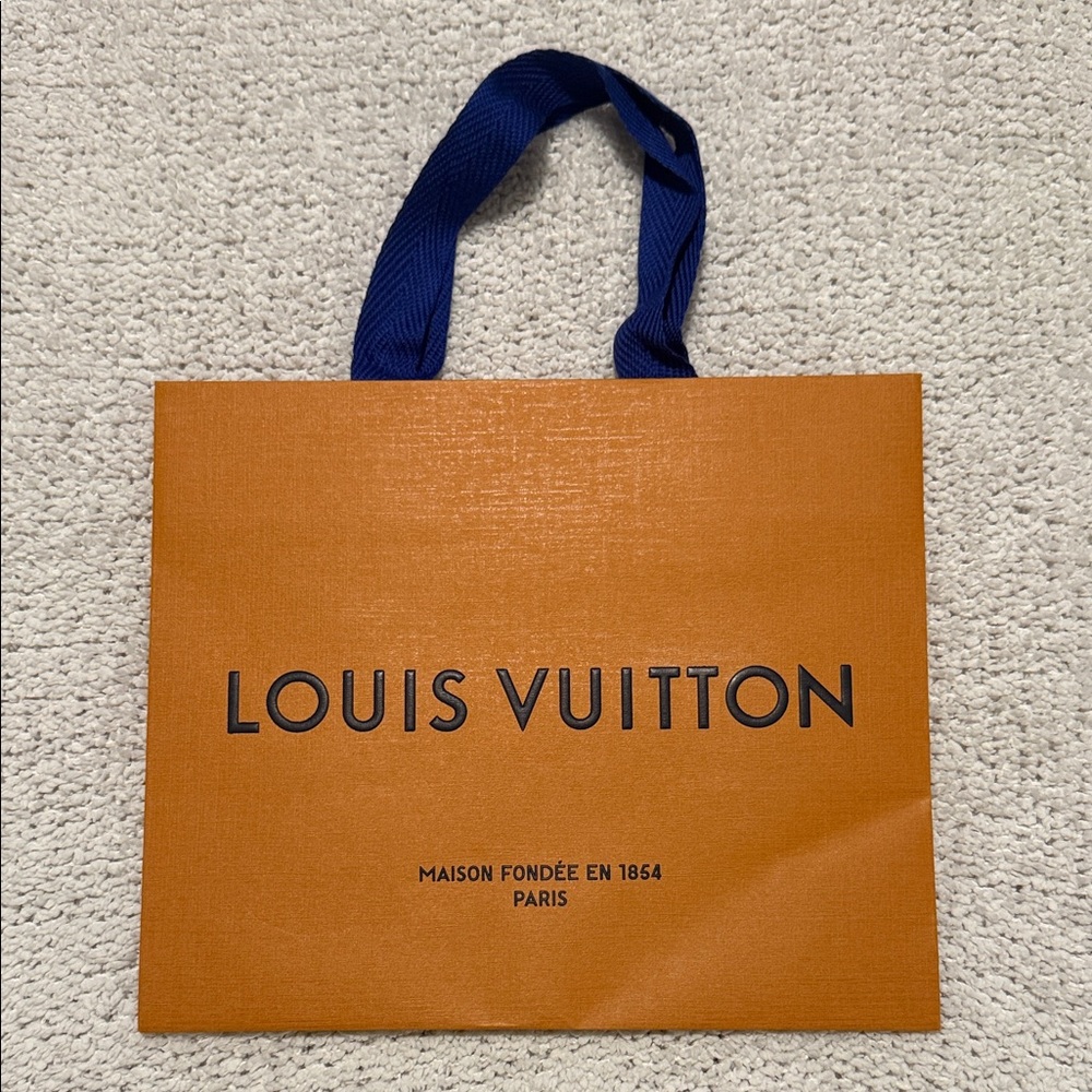 Louis Vuitton Orange and Blue Tote